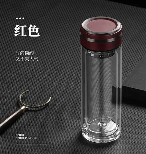 Wholesale Unique Double Wall Glass High Borosilicate Bottle Tea