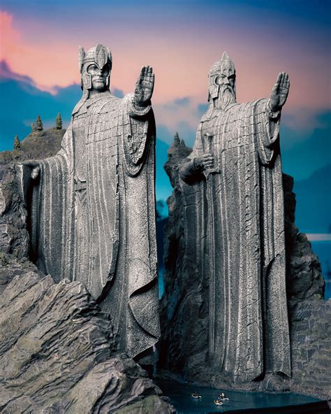 Le Seigneur Des Anneaux Figurine Denvironnement Argonath Deluxe 34