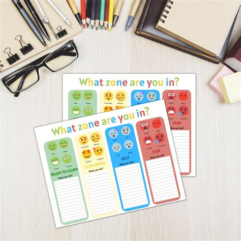 Zones Regulation Printable Pdf Feelings Chart Printable Coping Skills