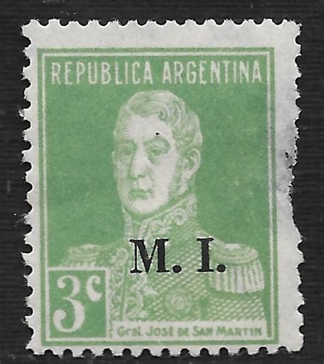 Argentina OD170B 3c Gen Jose De San Martin Central South America