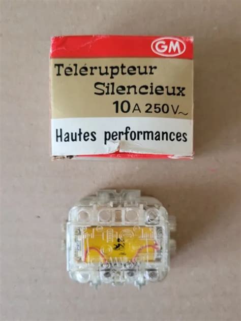 1 TÉLÉRUPTEUR SILENCIEUX unipolaire 10A 250V Gérard Mang GM 43107