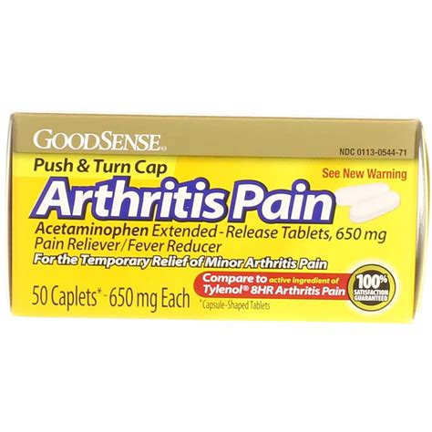 Arthritis Pain Relief 650mg – 100/btl | D&D Medical Equipment