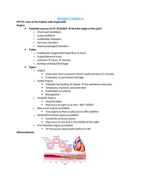 Ms Exam Cardiac Nursing Exam Notes Prep For Exam Studying Nclex