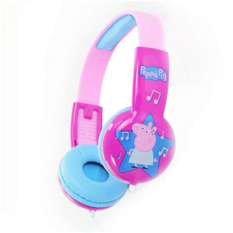 Peppa Pig Kid-Safe Volume Limiting Headphones in Pink - Walmart.com - Walmart.com