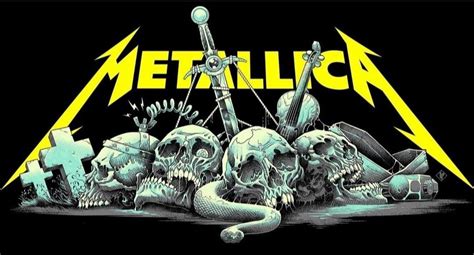 Metallica Art: Skulls and Hammers