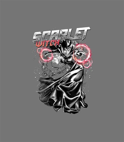 Marvel Scarlet Witch Fire Hexes Graphic1 Digital Art by Zayahf Kolby ...