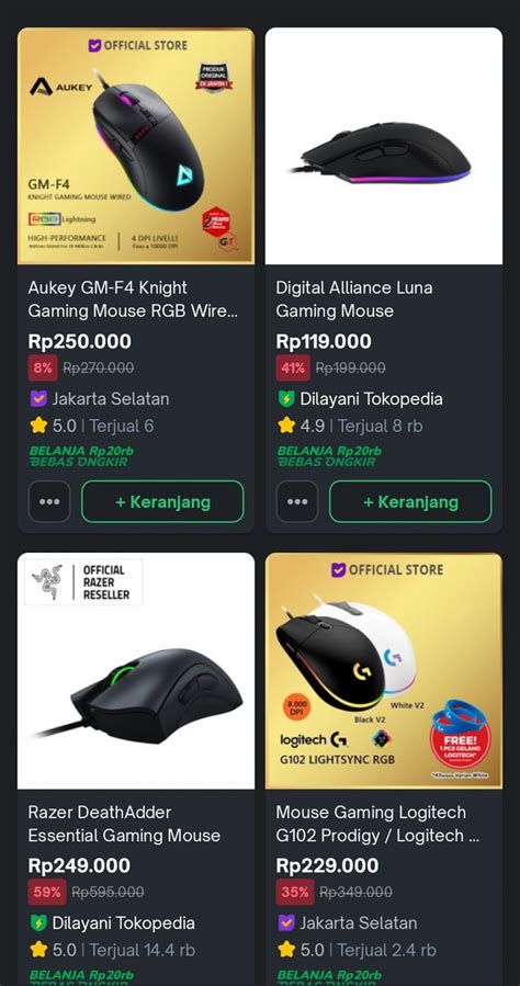 Minta Saran Gan Mouse Gaming Yg Budget Dibawah An Yg Bagus Apa Ya