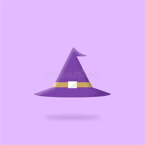 Helloween Purple Witch Hat Stock Illustrations Helloween Purple