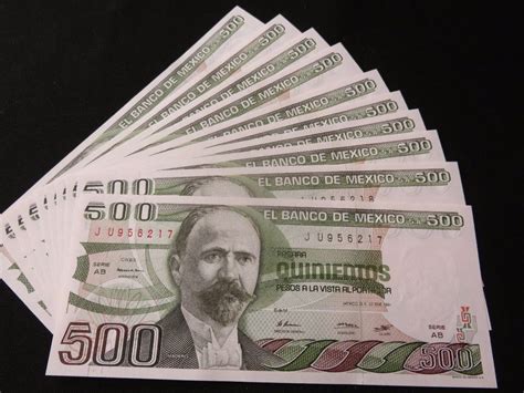 Billete 500 Pesos Madero Banco De Mexico S A 49 00 En Mercado Libre