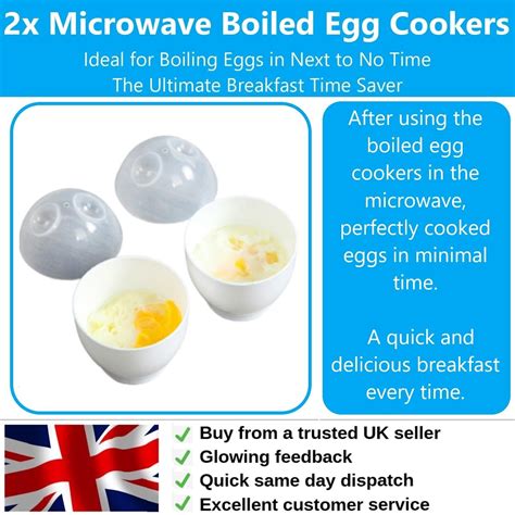 Microwave Egg Cooker Boilers Poacher Set Of Bpa Free Steamer Quick