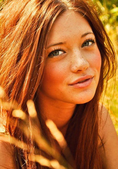 Gorgeous Ginger Freckles Girl Beauty Beautiful Freckles