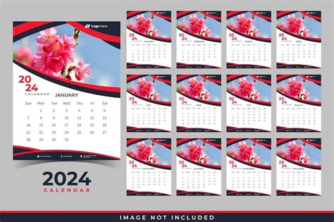 Premium Vector Happy New Year Modern Calendar Corporate Calendar