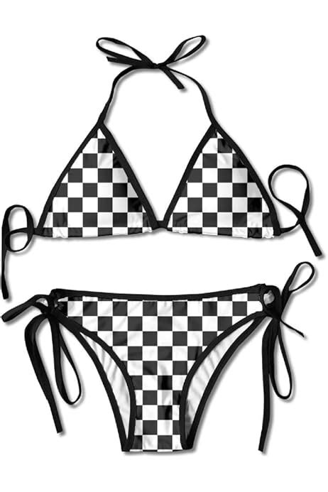 Black And White Checkered Bikini Atelier Yuwa Ciao Jp