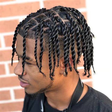 55 Attractive Two Strand Twists Hairstyles For Black Men To Wear In