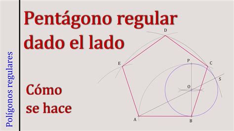 Actualizar 151 Images Dibujar Pentagono Regular Dado El Lado Viaterra Mx