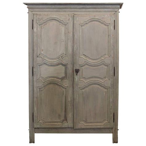 French Bluegray Painted Armoire In 2020 Painted Armoire Blue Gray