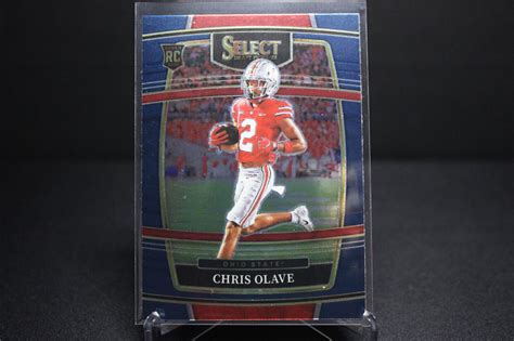 2022 Panini Select Draft Picks CHRIS OLAVE RC CONCOURSE 5 Ohio State