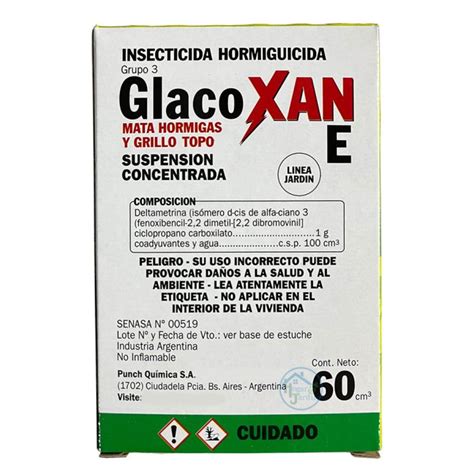 Glacoxan E Insecticida Hormiguicida Grillo Topo 60cc HogarJardín