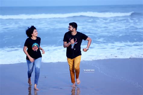 Beach Outdoor Pre Wedding Photoshoot Coimbatore Tamil Nadu