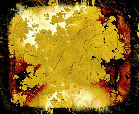 Download Yellow Burnt Edges Grunge Texture Wallpaper