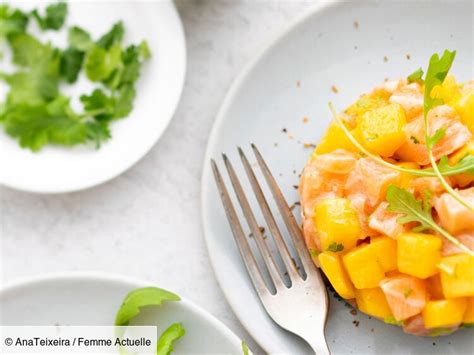 Tartare de saumon à la mangue rapide découvrez les recettes de