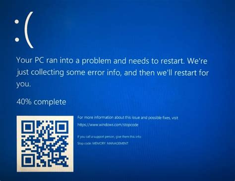 Fix Memory Management Blue Screen [solved]