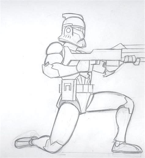 Star Wars Clone Drawing At Paintingvalley Explore Collection Of