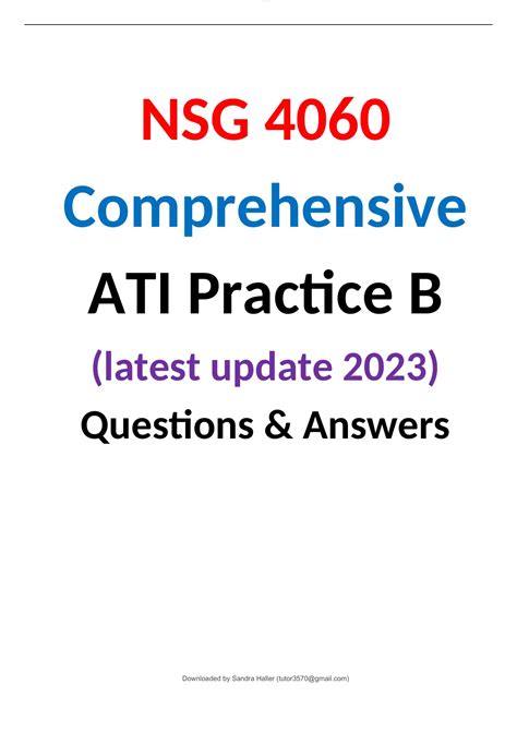 RN ATI Capstone Proctored Comprehensive Assessment 2019 B ATI