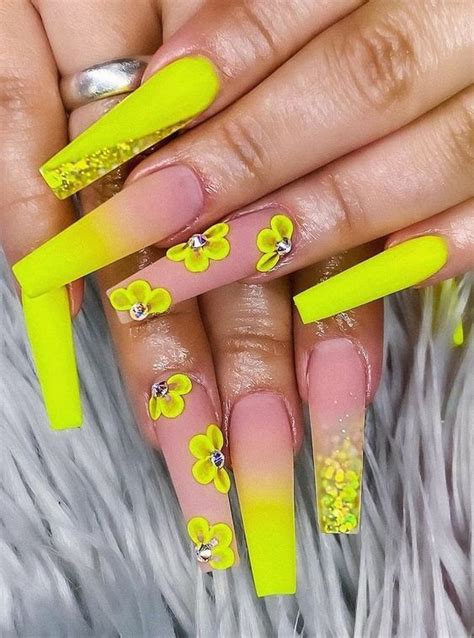 60 Beautiful Neon Yellow Nail Designs 2023 Bright Cures