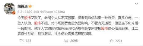 知名媒体人胡锡进炒股是好事 但更应该呼吁加强违规减持的处罚中金在线财经号