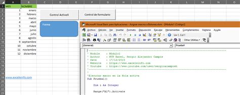 Ejecutar Macro Desde Un Botón Un Control O Una Forma En Excel Vba