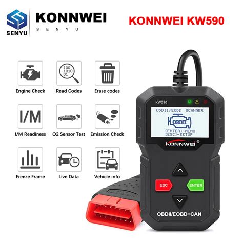 KONNWEI KW590 Auto Diagnostic Scan Tool Car Code Reader With Russian