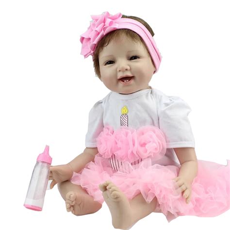 Buy 55cm Silicone Vinyl Baby Reborn Dolls Adorable