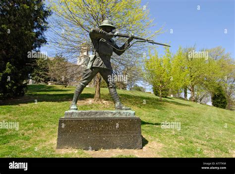 Statue Of Alvin C York World War I Sergeant At State Capitol Stock