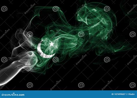 Pakistan Smoke Flag Stock Image Image Of Flag Democracy 107499607