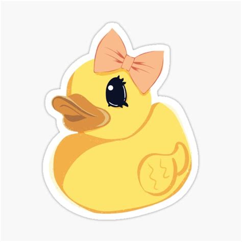 "Cute Rubber Duck Ducky " Sticker for Sale by RTPDesign | Redbubble