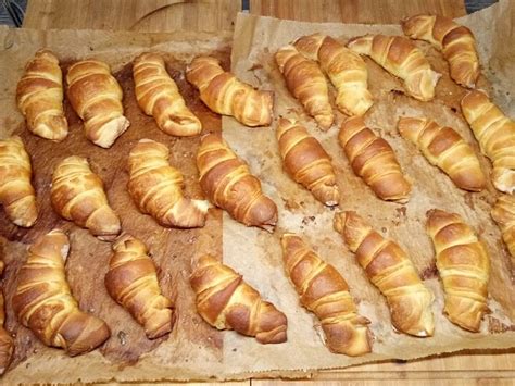 Mini Croissants Mit Selbst Gemachtem Hefe Blätterteig Von Sommerfreizeit Chefkoch