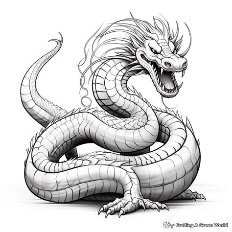 Snake Dragon Coloring Pages Free And Printable