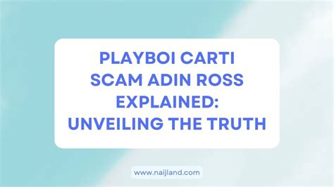 Playboi Carti Scam Adin Ross Explained: Unveiling The Truth