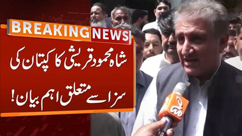 Shah Mahmood Qureshi Big Statement Over Imran Sentenced Breaking News