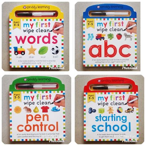 Jual My First Priddy Learning Wipe Clean Board Book Include Spidol