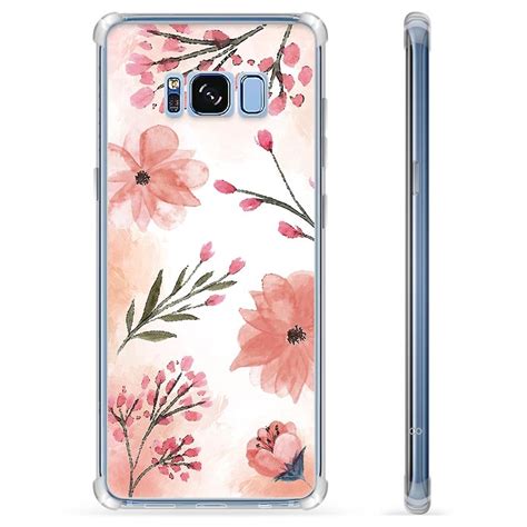 Samsung Galaxy S8 Hybrid Case Pink Flowers