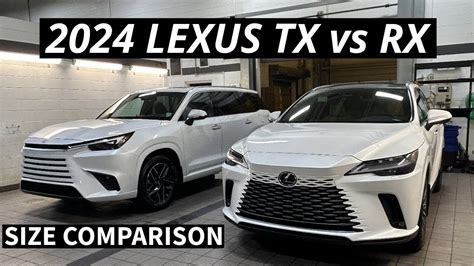 2024 LEXUS TX Vs RX White Pearl In Luxury Package Size Comparison 4k