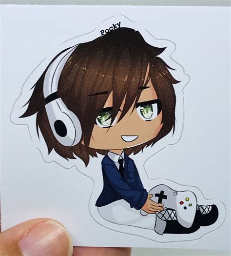 Buy Gacha Boy Gamer Gacha Life Art Vinyl Sticker Online In India Etsy