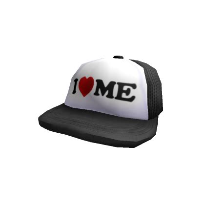 I Heart Me Y K Trucker Cap Black Roblox Item Rolimon S