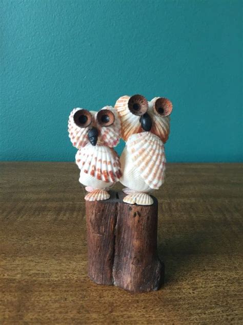 Seashell Owls Seashells Art Sanibel Island Art Florida Etsy