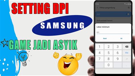 Cara Mengubah Dpi Hp Samsung Youtube