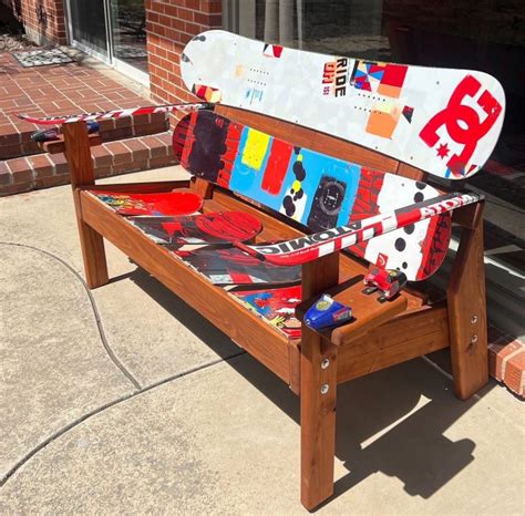 Customizable Original Snowboard Bench Colorado Ski Chairs