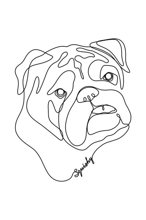 Dog Line Art, Tattoo Commission, Custom Dog Portrait, Pet Art ...