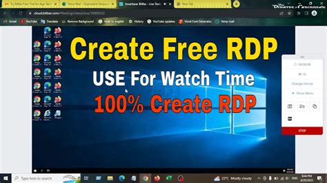 Create Free RDP In Your Mobile Desktop Free RDP RDP For Lifetime